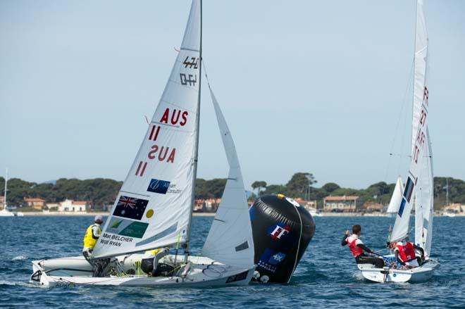 Mat Belcher and Will Ryan - 2014 ISAF Sailing World Cup Hyeres © Franck Socha